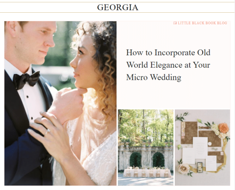Screenshot of ThePerfectPosey.com article in StyleMePretty.com